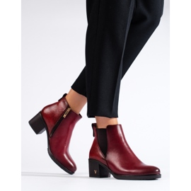 W. Potocki Potocki bordó női magas sarkú bokacsizma piros 1 W. Potocki Potocki bordó női magas sarkú bokacsizma piros 1