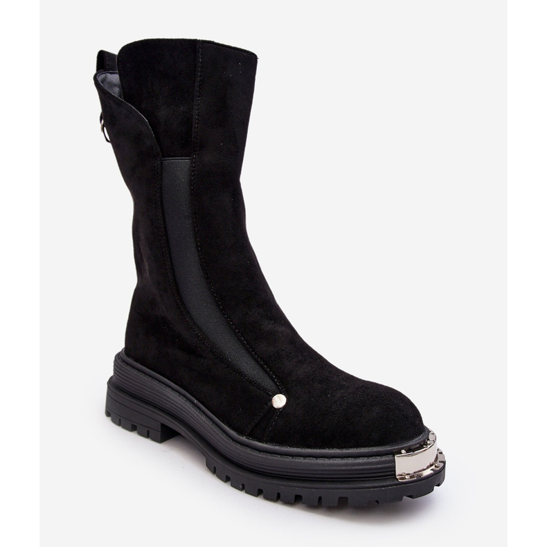 PS1 Velúr szigetelt lapos csizma, fekete Palimra 2 PS1 Velúr szigetelt lapos csizma, fekete Palimra 2