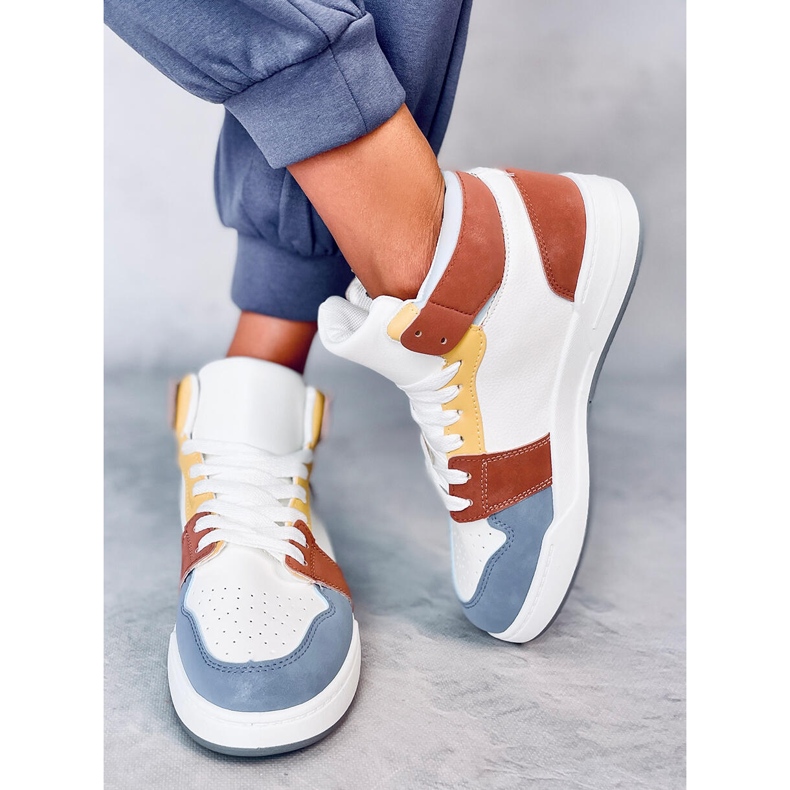 Clowsi Blue magas szárú tornacipő fehér 1