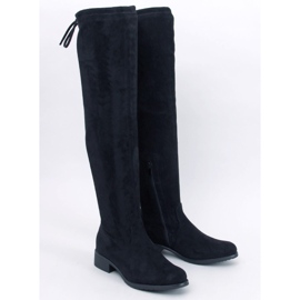 Meyers fekete velúr térd feletti csizma 1