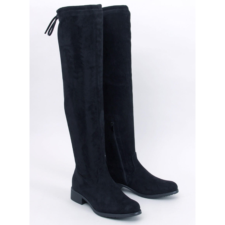 Meyers fekete velúr térd feletti csizma 1