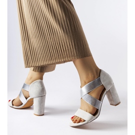 Inna Szürke magassarkú szandál a Gravago márkától 1