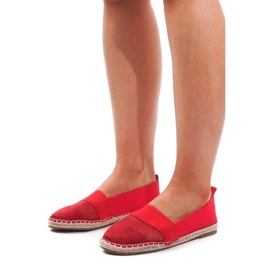 Áttört Espadrilles cipők 188-38 Piros 2