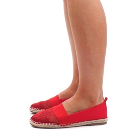 Áttört Espadrilles cipők 188-38 Piros 1