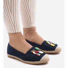 Navy blue espadrilles, farmer H88-5 kék 1