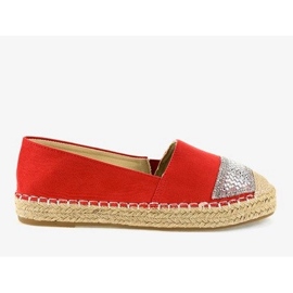 Piros cipők espadrilles a 180-6 platformon 1