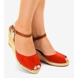 Piros ékű szandál 2895 1