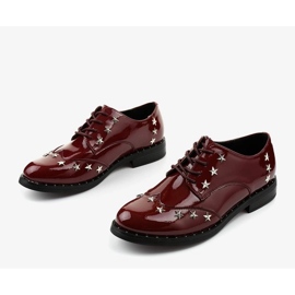 Női barna színű cipő C18-37117 piros 1 Női barna színű cipő C18-37117 piros 1