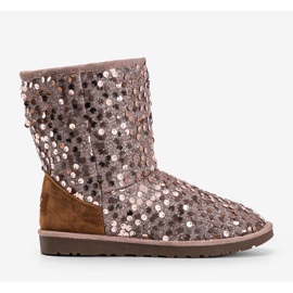 Bézs szigetelésű csizma emu Stouteyes barna 2