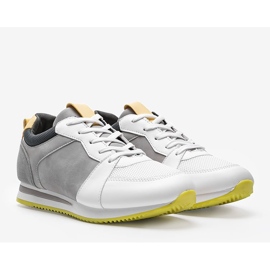 Fehér Elaine ökobőr sportcipő 1