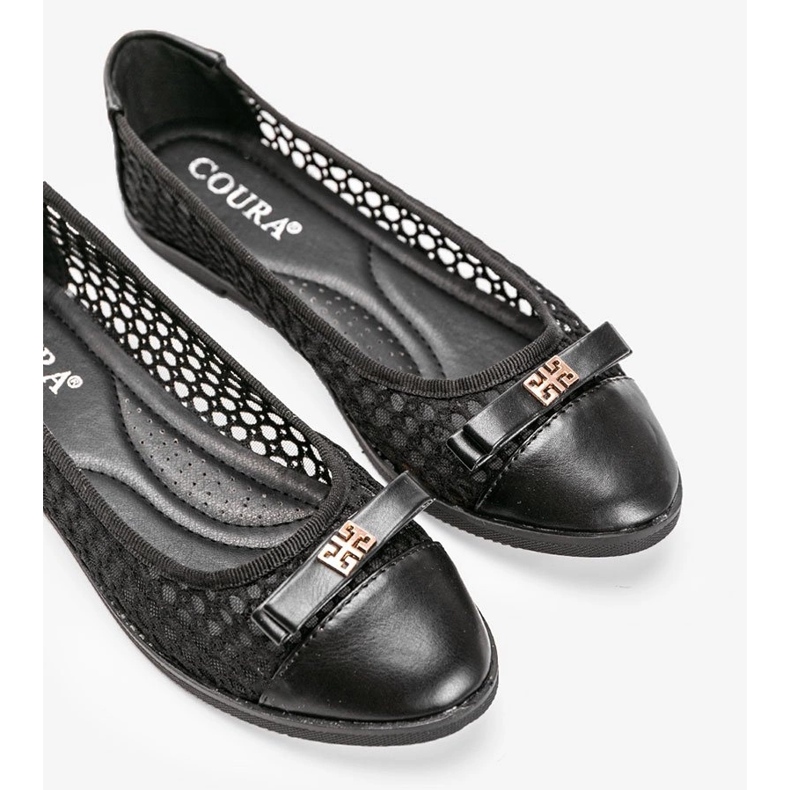 Kaley fekete áttört balerinák 1