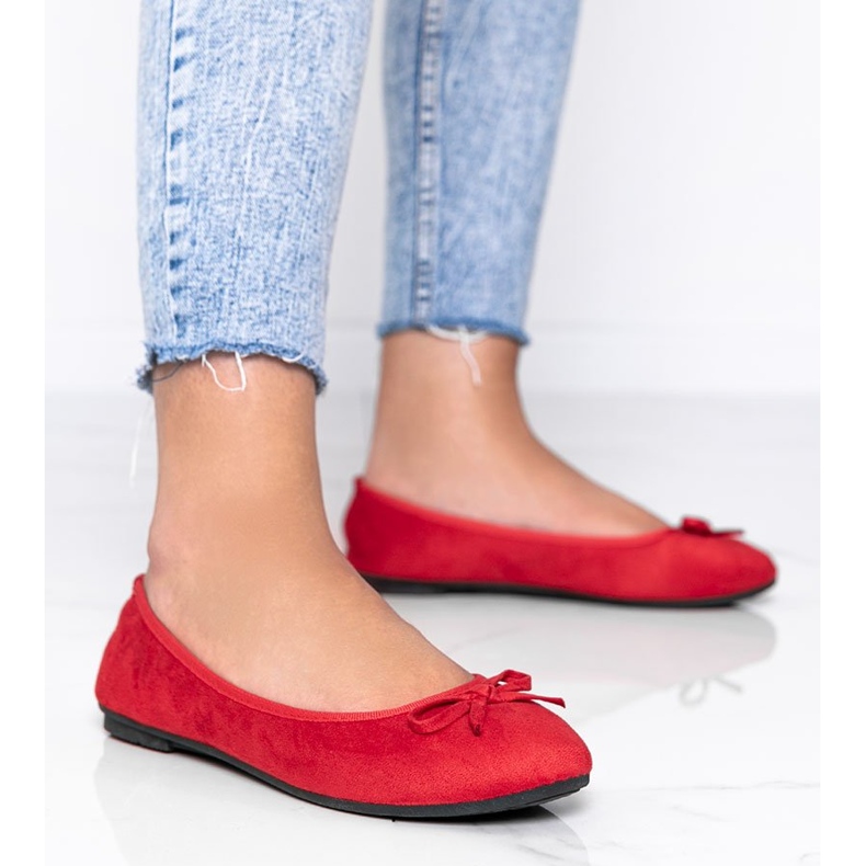Piros balerinák íjjal Angelina 1