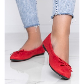 Piros balerinák íjjal Angelina 2