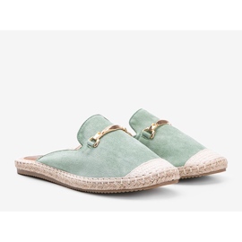 Női Világ zöld papucs csattal 1 Női Világ zöld papucs csattal 1