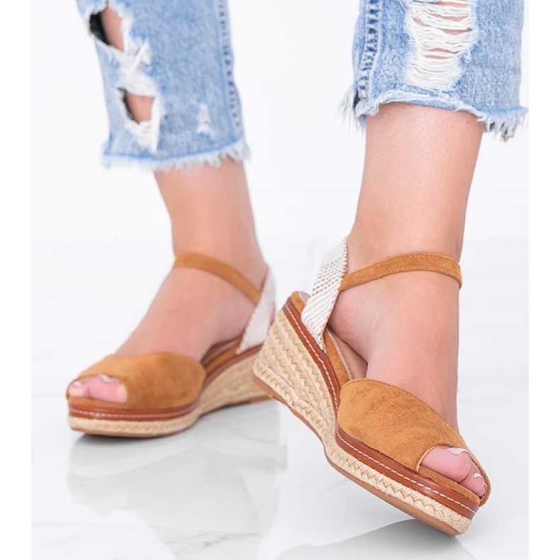 Teve espadrillák a Heis -ékön barna 1 Teve espadrillák a Heis -ékön barna 1