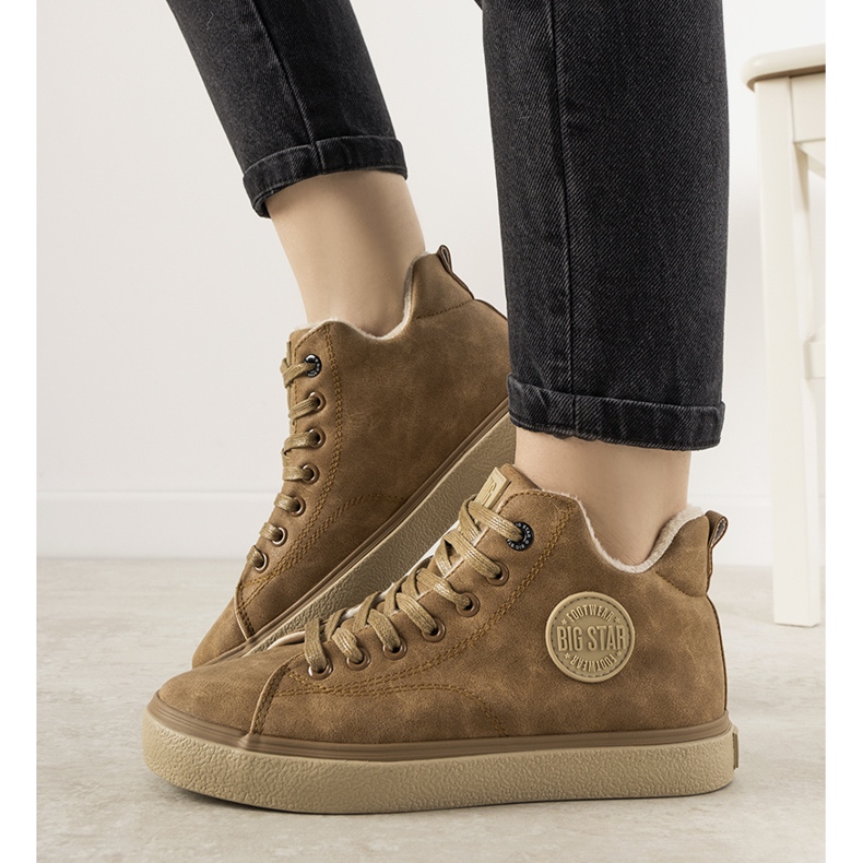 Big Star barna szigetelt női Giulia cipők 1