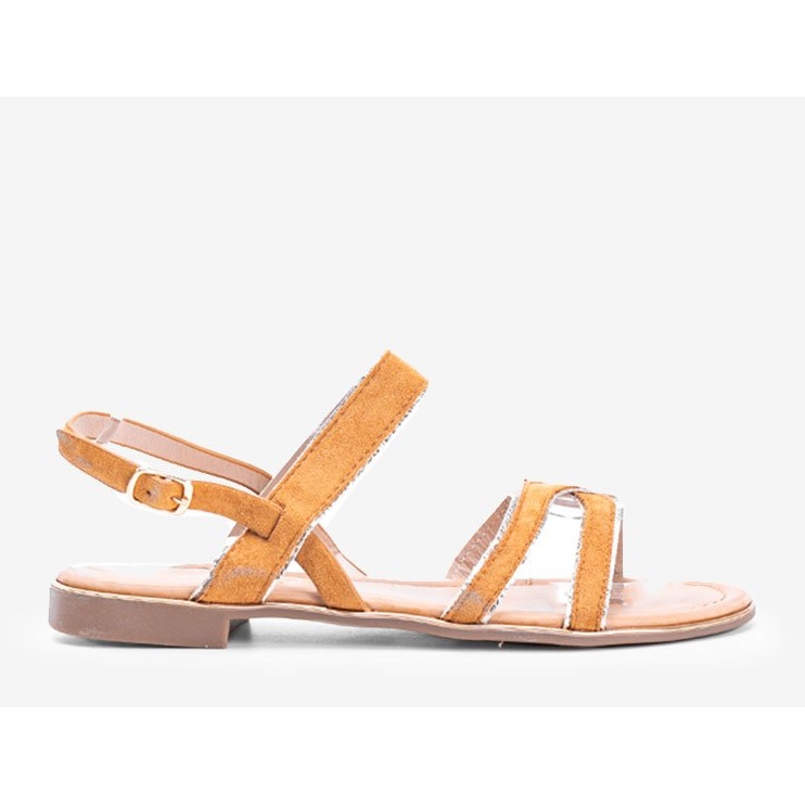 Rosina bézs színű női szandál sárga 1