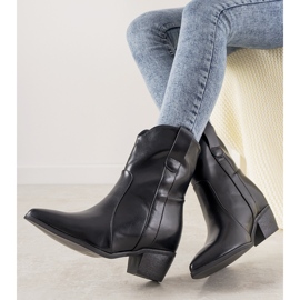 Fekete cowboycsizma Perlage poszton 1