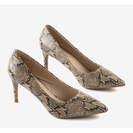 BM Barna szivattyúk a Nickle kígyóbőr mintájával 1