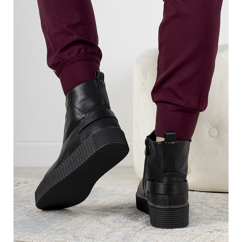 Fekete Nazario platformcsizma 1