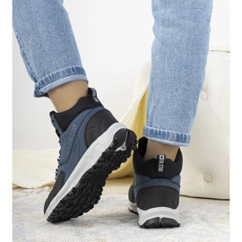 Big Star Ivanna sötétkék túracipő fekete 1