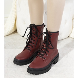 Hőszigetelt csizma vastag Dena talpon barna 1