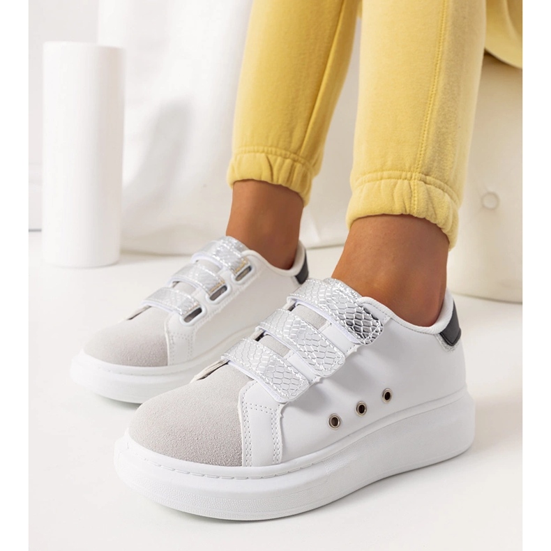 Herrick fehér és ezüst színű női tornacipő 1