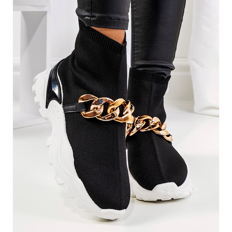 Hurtado fekete magas tornacipő 1