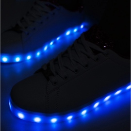 Fehér és rózsaszín tornacipő Alfaro led lámpákkal 1 Fehér és rózsaszín tornacipő Alfaro led lámpákkal 1