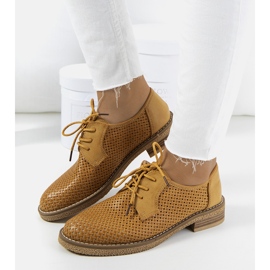 Ortensia barna áttört oxford cipő 1