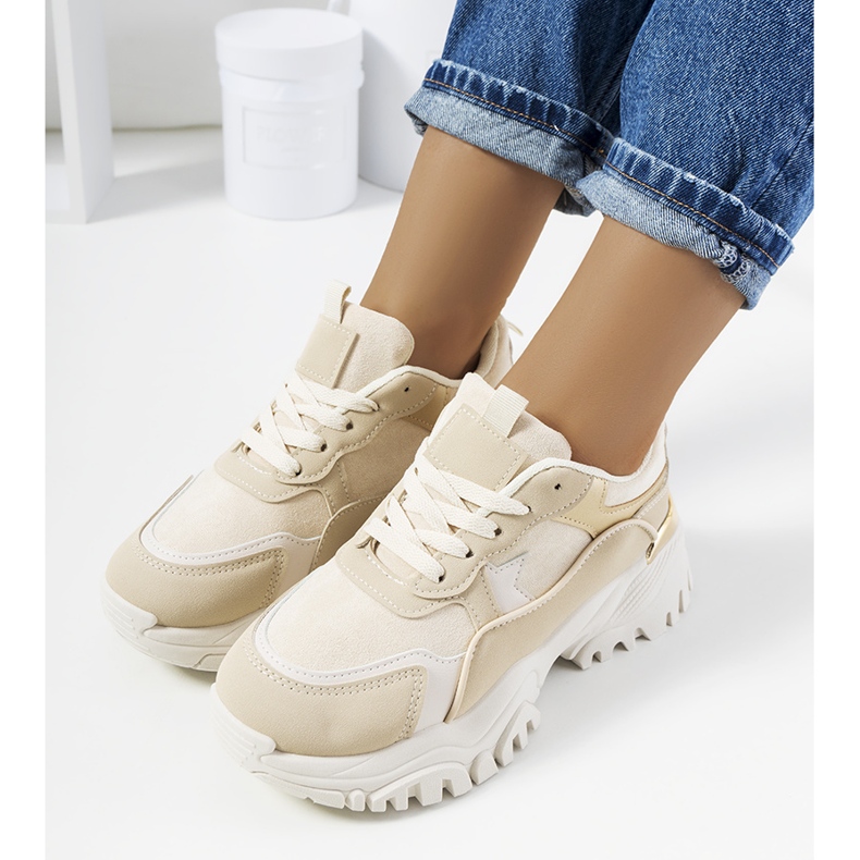 Livorno női bézs színű tornacipő 1