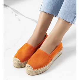 Orange Capelle áttört espadrillák narancs 1