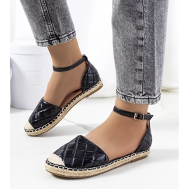 Fekete Faiz espadrillák 1