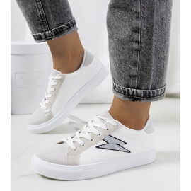 Dings fehér és szürke tornacipő ezüst 1