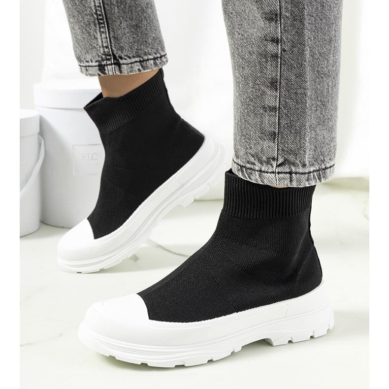 Fekete Mickey boka tornacipő 1