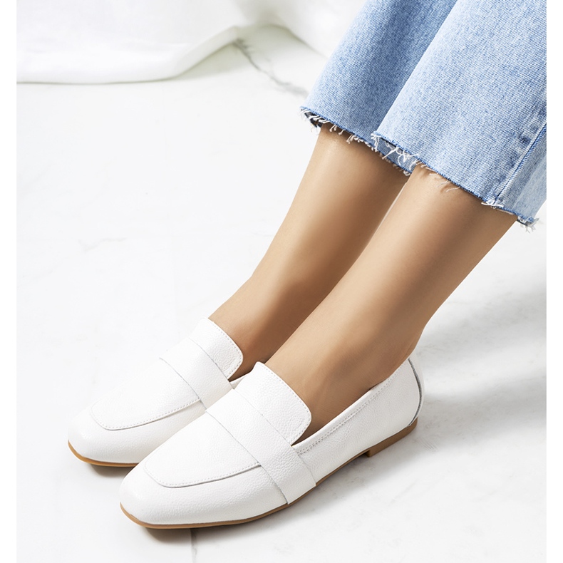 Juhar női fehér bőr cipő 1