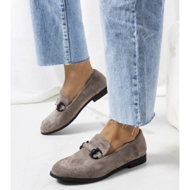 A márka szürke bőrcipői Talisa 1