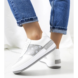 Djenna női fehér és szürke tornacipő 1