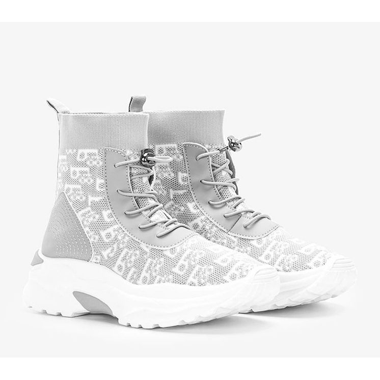 Szürke női Erma tornacipő fehér 1