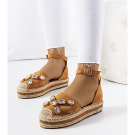 Barna espadrillák Taimi cirkóniával 1 Barna espadrillák Taimi cirkóniával 1