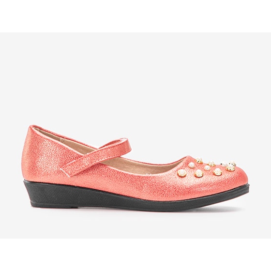 Piros gyerek balerinák Silva gyöngyökkel 2