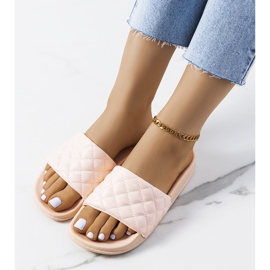 Kate rózsaszín steppelt papucsát 1