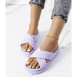 Lila papucs a Bierings platformon ibolya 1