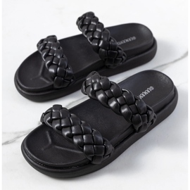 Fekete Angas papucs 1