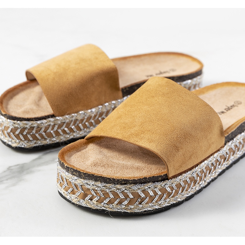 Barna szandál a Bonython parafa talpon 2