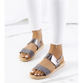 Laval női ezüst szandál 1