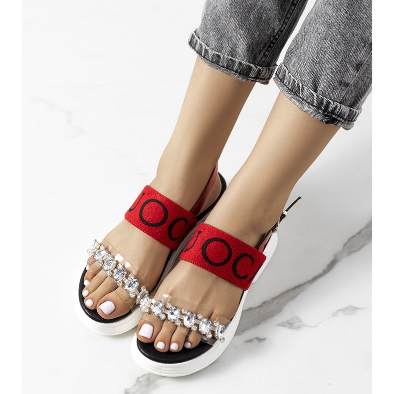 Hanin piros női szandál 1