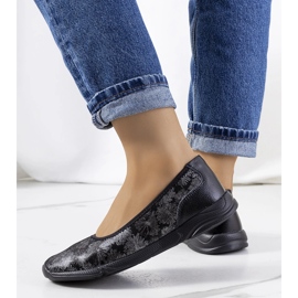 Fekete bőr Bonnert tornacipő 1