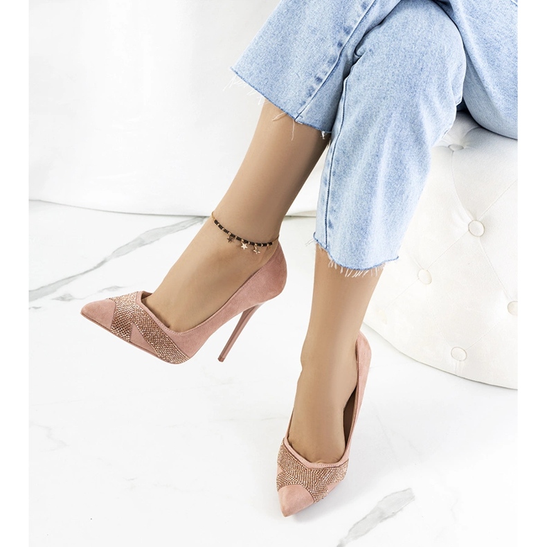 Steven rózsaszín sarkú cipője 1