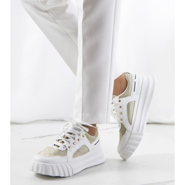 PA1 Heleno zöld tornacipője fehér 1